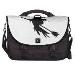 Classic Flying Witch Silhouette Broom Halloween