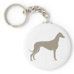 Classic Greyhound Silhouette keychains