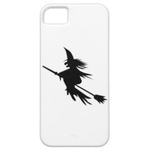 Classic Halloween Flying Witch Broomstick Shadow