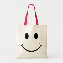 Classic Happy Face Canvas Bags