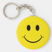 Classic Happy Face Key Chain