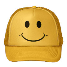 Classic Happy Face Mesh Hat