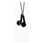 Classic Headphone Bookmark business cards
