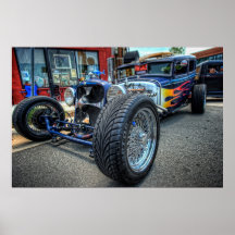 Classic Hot Rod Poster