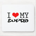 Classic "I Love My Supra" design Mouse Mats
