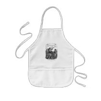 Classic Illustration Animals Painting a Picture Apron