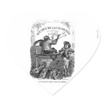 Classic Illustration Animals Painting a Picture Sticker