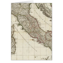 Classic Italian Map Greeting Card