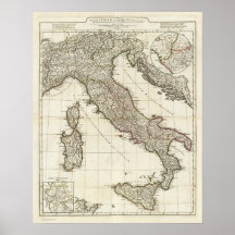 Classic Italian Map Print