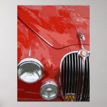 CLASSIC JAGUAR MK.2 (RED) PRINT