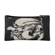 Classic japanese vintage ukiyo-e wandering poet makeup bags