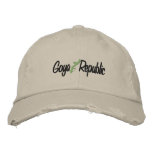classic logo goya republic chino twill hat embroidered hats