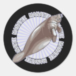 Classic Manatee Round Sticker