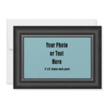 Classic Matte Black Frame Invite