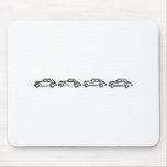 Classic Mercedes Lineup Mousepad