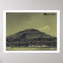 Classic Mexico Sun Pyramid Print