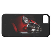 Classic Mini with rally lights iPhone Case iPhone 5 Cover