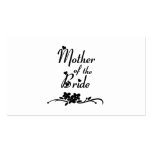 Classic Mother of the Bride Business Card Template
