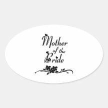 Classic Mother of the Bride Sticker