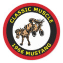 CLASSIC MUSCLE - 1966 MUSTANG stickers