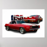 classic muscle car print
