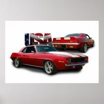 classic muscle car print