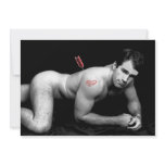 Classic Nude Man 2a - Valentine invitations