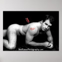 Classic Nude Man 2a - Valentine posters