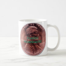CLASSIC NUMISMATIC LINCOLN CENT COFFEE MUG