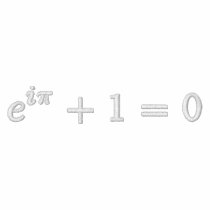 Classic Polo Shirt: Euler's identity small,white
