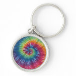 Classic Rainbow Tie Dye Swirl keychains