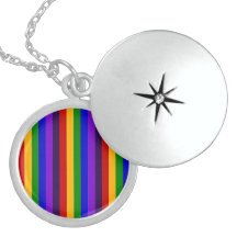 Classic Rainbow Vertical Stripes Colorful Gifts Pendants