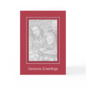 Classic Red Holiday Template cards