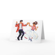 Classic Rock and Roll  Jive Dancing Greeting Cards