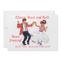 Classic Rock and Roll  Jive Dancing Invites