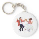 Classic Rock and Roll  Jive Dancing keychains