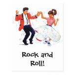Classic Rock and Roll  Jive Dancing Postcard