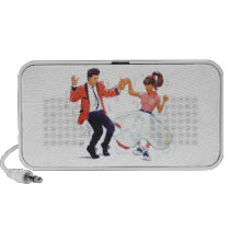 Classic Rock and Roll Jive Dancing Travel Speaker