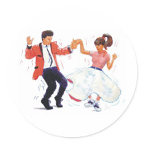 Classic Rock and Roll  Jive Dancing Stickers