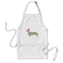 Classic Santa Doxie Dachshund Apron