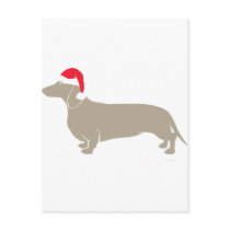 Classic Santa Doxie Dachshund Post Cards