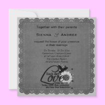 Classic Scalloped (Dark Grey) invitations