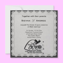 Classic Scalloped (Light Grey) invitations