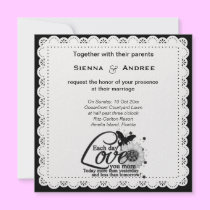 Classic Scalloped (White) invitations