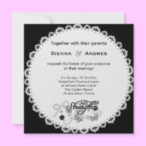 Classic Scalloped (White) invitations