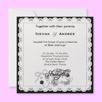 Classic Scalloped (White) invitations