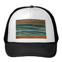 Classic Seascape Beach Decor Gifts Sea Waves Art Hats