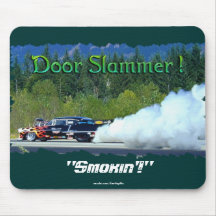 Classic Smoking Doorslammer Race Car Collectable Mousepads