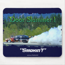 Classic Smoking Doorslammer Race Car Collectable Mousemats
