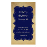 Classic Sophisticated Vintage Blue Business Card